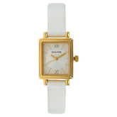 Sonata Women's Watch Analog Silver Dial With White Leather Strap, 8080YL01